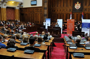 Svečanost dodele Virtus nagrada za 2012. godinu održana je u Skupštini Srbije (Foto: BCIF/ Dragan Kujundžić)
