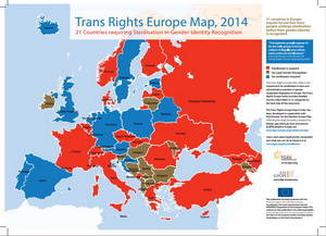 Trans Rights Europe Map, 2014.