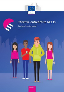 Naslovna strana izveštaja "Efektivna podrška NEET kategoriji - iskustvo sa terena"