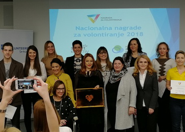 Dobitnici i dobitnice Nacionalne nagrade za volontiranje 2018.