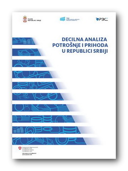 Decilna analiza potrošnje i prihoda u Republici Srbiji - naslovna strana publikacije