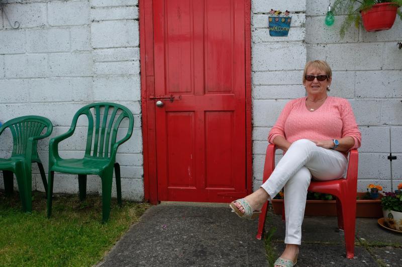 Zita Murphy, a Freebird Club member and host, at her home in the Bayside Housing Estate. ©Chris Welsch