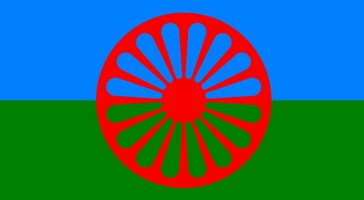 Romska zastava - ilustracija