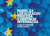 Model za lokalizaciju procesa evropskih integracija za oblast socijalne i dečije zaštite - naslovna strana
