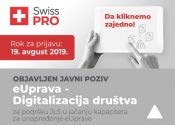 Swiss PRO: Javni poziv za podršku jedinicama lokalne samouprave u jačanju kapaciteta za unapređenje elektronske uprave - promo grafika